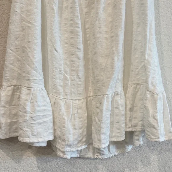 Jacquie The Label White Button-Front Mini Dress – 👗 Size Small, Boho Style - Picture 5 of 16